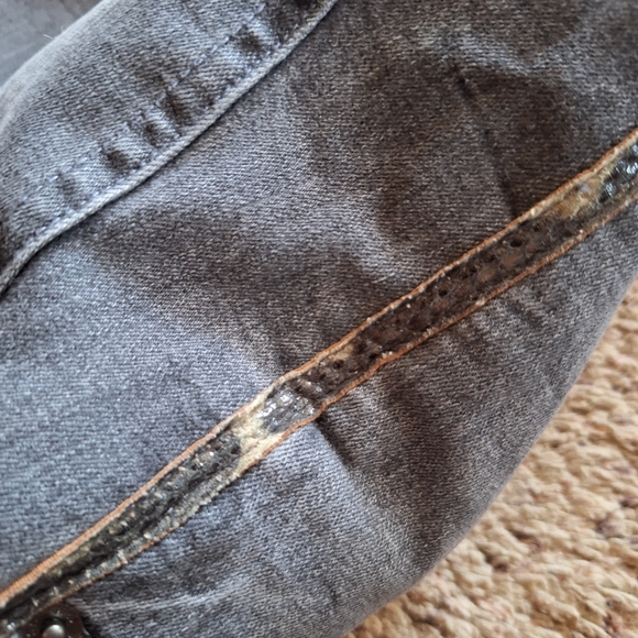 NWT Express Denim Perfect Jeans High Rise Cropped Legging Women's Size 6 - Picture 5 of 5